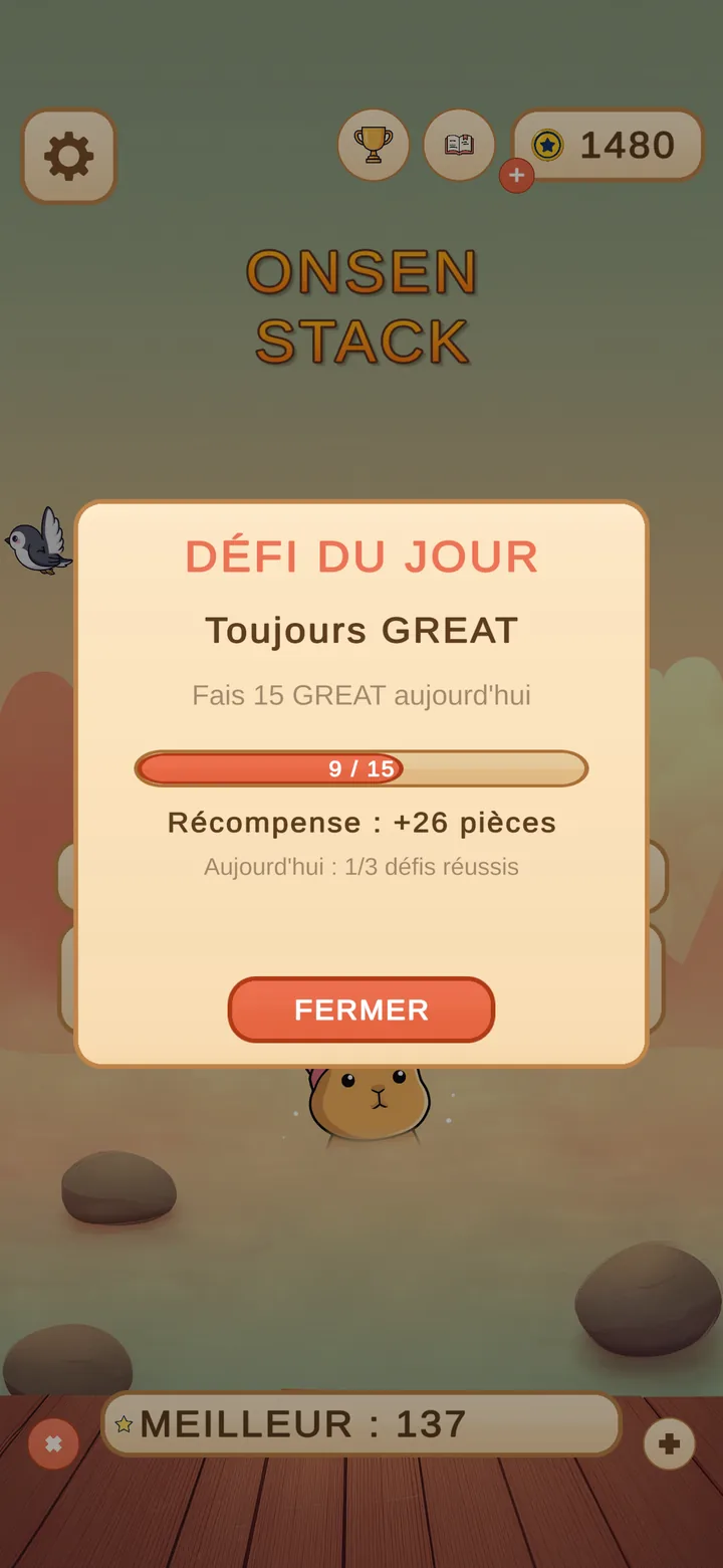 Onsen Stack : le défi du jour