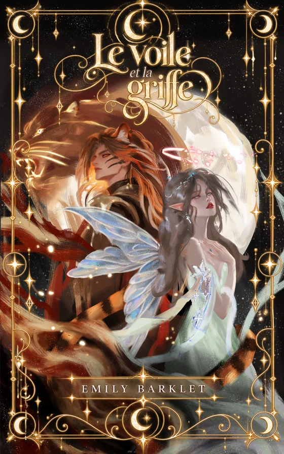 Couverture du roman Le Voile et la Griffe d'Emily Barklet, illustrée par Yui Art