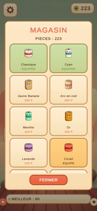 La boutique et ses serviettes