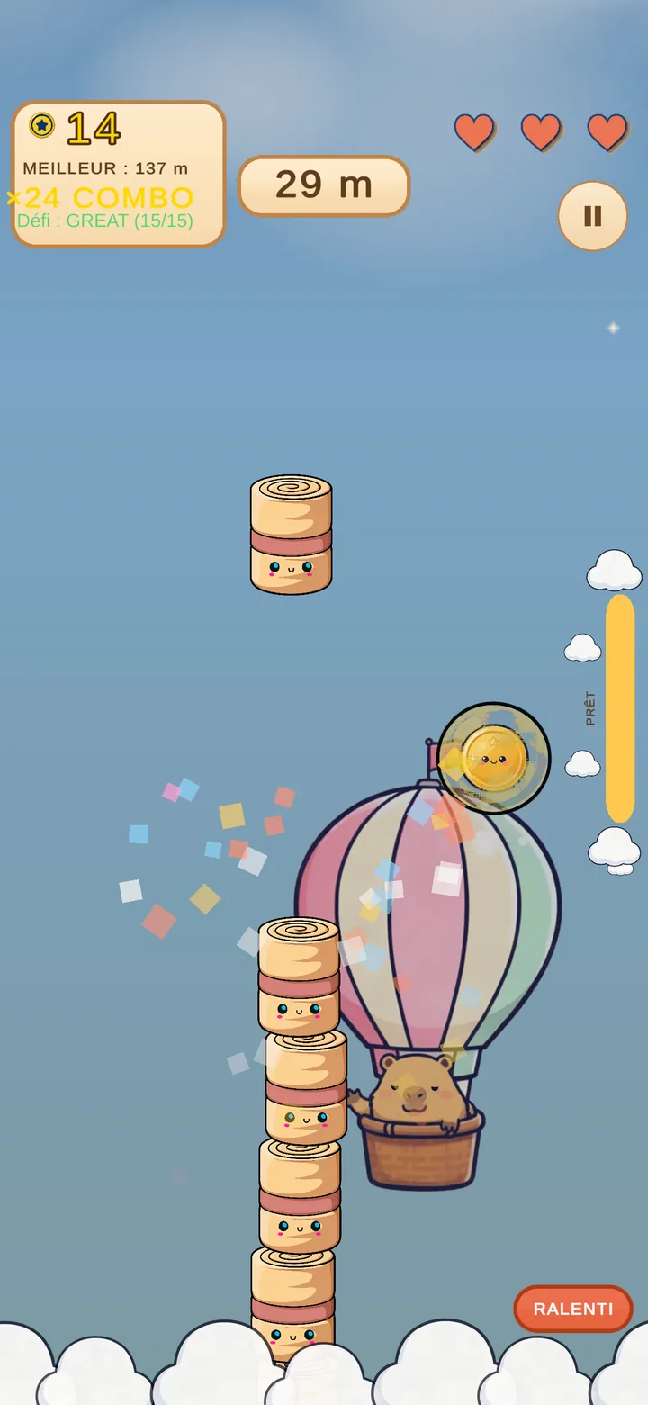 Onsen Stack — gameplay d'empilement